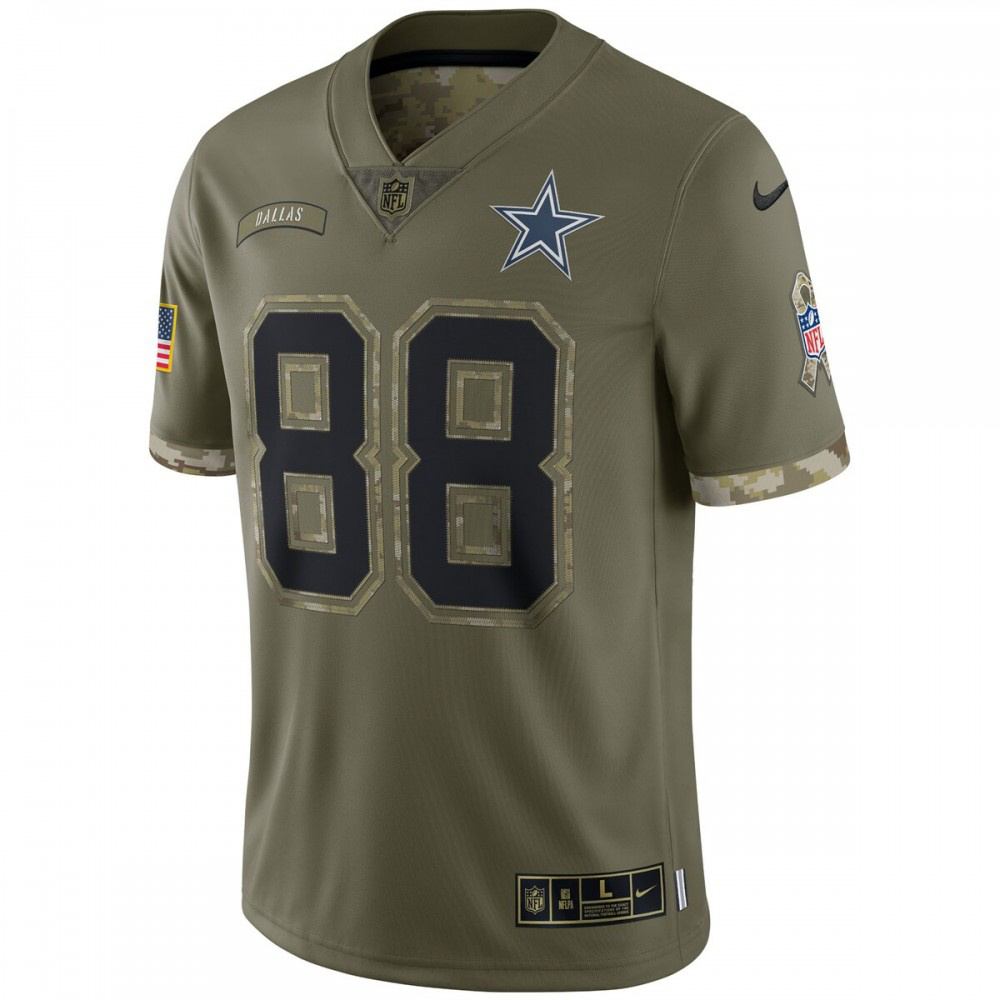 CeeDee Lamb Dallas Cowboys Nike 2022 Salute To Service Limited Jersey - Olive-GridironStore
